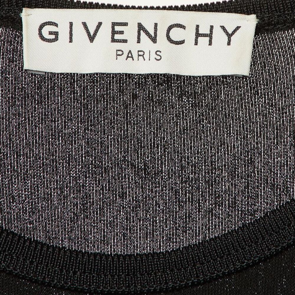 Givenchy Black Jersey & Pink Plisse Skirt Detail Midi Dress M - Picture 5 of 6